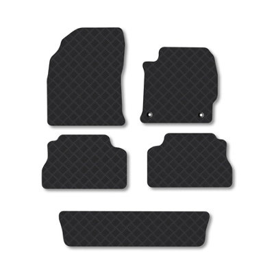 Car Mat Co Toyota Prius+ (2012-2017) Rubber Car Mats Heavy-Duty Tailored Fit With Clips from B&Q