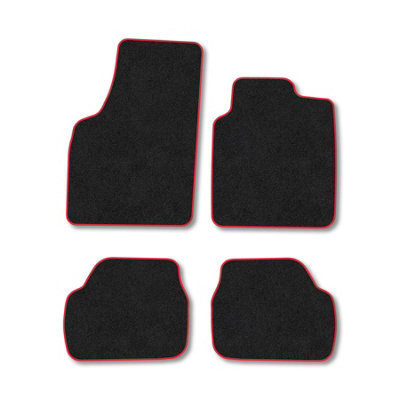 Car Mat Co Vauxhall Meriva 2003-2005 Car Mats Red Trim Carpet Tailored  Easy Clean Clips from B&Q