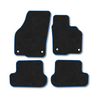 Car Mat Co Vw Beetle 2012-2019 Car Mats Blue Trim Carpet Tailored Fit Easy Clean With Clips from B&Q