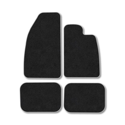 Car Mat Co Vw Beetle 1966-1980 Car Mats Grey Trim Carpet Tailored Fit Easy Clean from B&Q