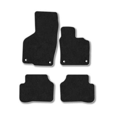 Car Mat Co Vw Passat 2011-2015 Car Mats Grey Trim Carpet Tailored Fit Easy Clean With Clips from B&Q