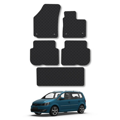 Car Mat Co Vw Touran (2007-2015) Rubber Car Mats Heavy-Duty Tailored Fit With Clips from B&Q
