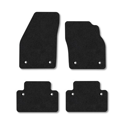 Car Mat Co Volvo C30 2007-2013 (Manual) Car Mats Black Carpet Tailored  Easy Clean Clips from B&Q