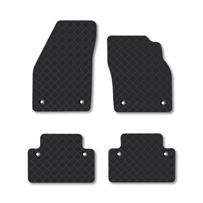 Car Mat Co Volvo C30 (2007-2013) (Manual) Rubber Car Mats Heavy-Duty Tailored Fit from B&Q