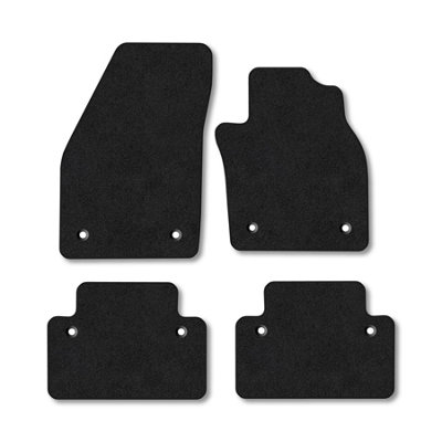 Car Mat Co Volvo C30 2007-2013 (Auto) Car Mats Black Carpet Tailored  Easy Clean Clips from B&Q