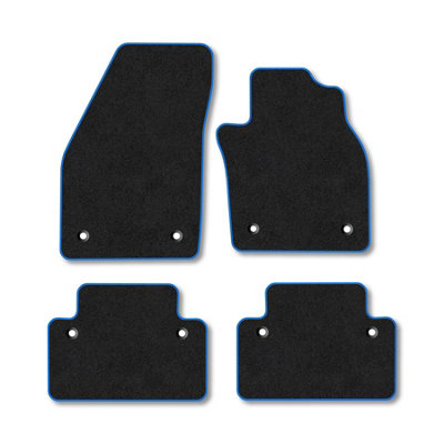 Car Mat Co Volvo C30 2007-2013 (Auto) Car Mats Blue Trim Carpet Tailored Fit Easy Clean from B&Q