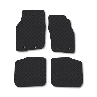 Car Mat Co Volvo S40 (1996-2004) Rubber Car Mats Heavy-Duty Tailored Fit With Clips from B&Q