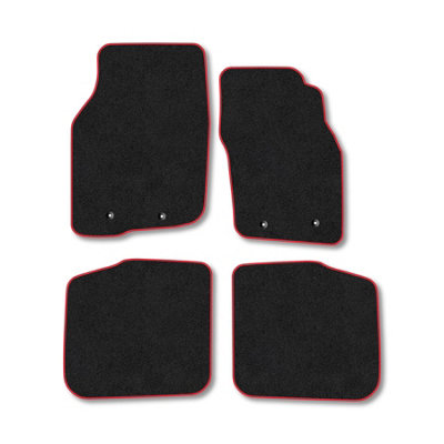 Car Mat Co Volvo S40 (1996-2004) Car Mats Red Trim Carpet Tailored Fit Easy Clean With Clip from B&Q