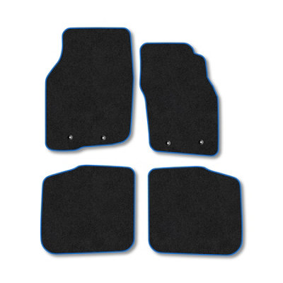 Car Mat Co Volvo S40 1996-2004 Car Mats Blue Trim Carpet Tailored Fit Easy Clean With Clips from B&Q
