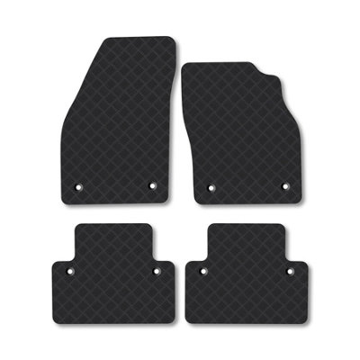 Car Mat Co Volvo S40 (2004-2012) Rubber Car Mats Heavy-Duty Tailored Fit With Clips from B&Q