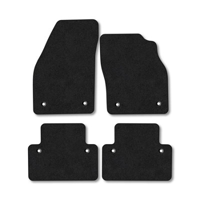 Car Mat Co Volvo V40 (2004-2012) Car Mats Black Carpet Tailored Fit Easy Clean With Clips from B&Q