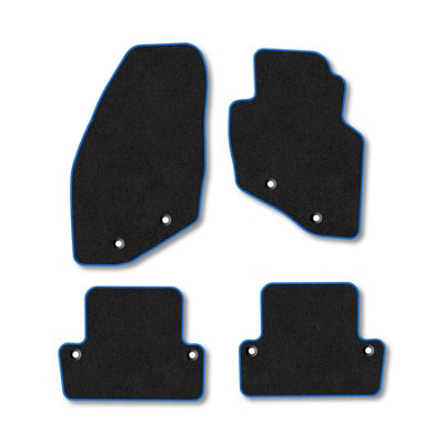 Car Mat Co Volvo S60 2000-2010 Car Mats Blue Trim Carpet Tailored Fit Easy Clean With Clips from B&Q
