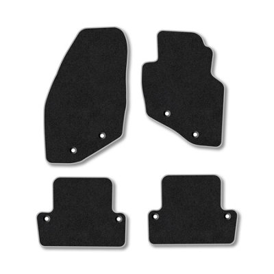 Car Mat Co Volvo S60 2000-2010 Car Mats Grey Trim Carpet Tailored Fit Easy Clean With Clips from B&Q
