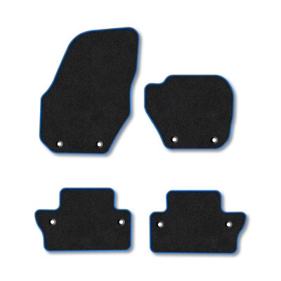 Car Mat Co Volvo S60 2010-2018 (Auto) Car Mats Blue Trim Carpet Tailored Fit Easy Clean from B&Q