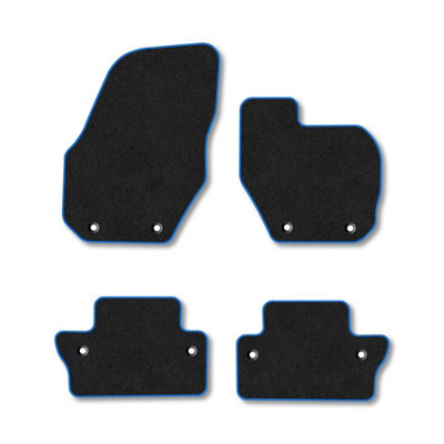 Car Mat Co Volvo S60 2010-2018 (Manual) Car Mats Blue Trim Carpet Tailored Fit Easy Clean from B&Q