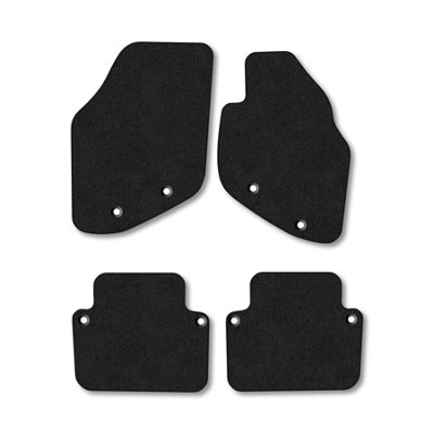 Car Mat Co Volvo S80 (1998-2006) Car Mats Black Carpet Tailored Fit Easy Clean With Clips from B&Q