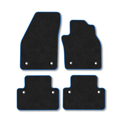 Car Mat Co Volvo V50 2004-2012 (Auto) Car Mats Blue Trim Carpet Tailored Fit Easy Clean from B&Q