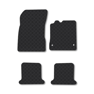 Car Mat Co Renault Megane Cc (2008-2016) Rubber Car Mats Heavy-Duty Tailored Fit With Clips from B&Q
