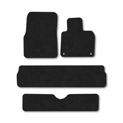 Car Mat Co Renault Espace 2003-2012 Car Mats Black Carpet Tailored  Easy Clean Clips from B&Q