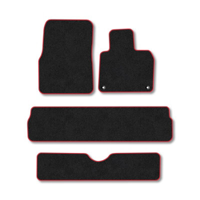 Car Mat Co Renault Espace 2003-2012 Car Mats Red Trim Carpet Tailored  Easy Clean Clips from B&Q