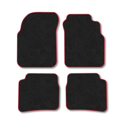 Car Mat Co Nissan Qx (1995-2003) Car Mats Red Trim Carpet Tailored Fit Easy Clean With Clip from B&Q