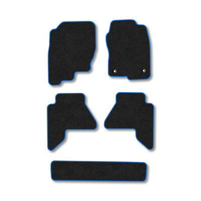 Car Mat Co Nissan Pathfinder 2010-2014 Car Mats Blue Trim Carpet Tailored Fit Easy Clean from B&Q