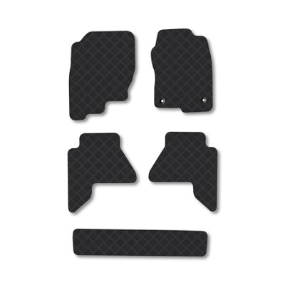 Car Mat Co Nissan Pathfinder (2010-2014) Rubber Car Mats Heavy-Duty Tailored Fit With Clips from B&Q