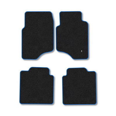 Car Mat Co Mitsubishi Shogun Pajero 1992-2000 (Lwb) Car Mats Blue Trim Carpet Tailored Fit from B&Q