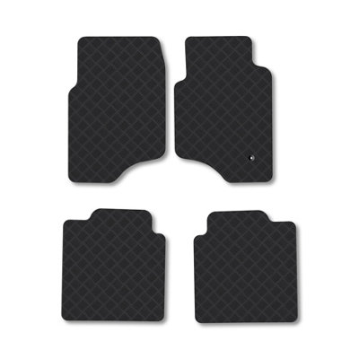 Car Mat Co Mitsubishi Shogun Pajero 1992-2000 (Lwb) Rubber Car Mats Heavy-Duty Tailored Fit from B&Q