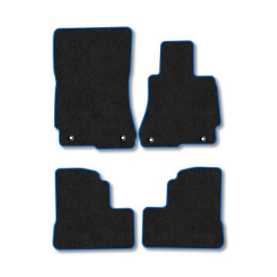 Car Mat Co Mercedes S-Class 2006-2013 (W221) (Swb) Car Mats Blue Trim Carpet Tailored Fit from B&Q