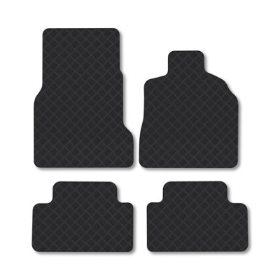Car Mat Co Mercedes A-Class 2000-2005 (W168) (Swb) Rubber Car Mats Heavy-Duty Tailored Fit from B&Q