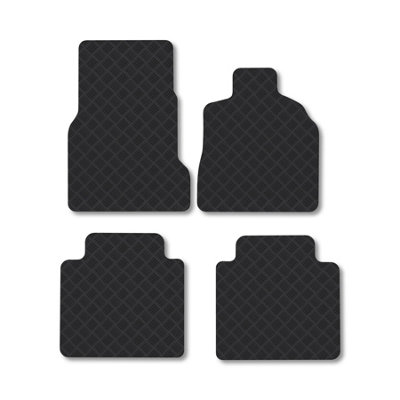 Car Mat Co Mercedes A-Class 2000-2005 (W168) (Lwb) Rubber Car Mats Heavy-Duty Tailored Fit from B&Q