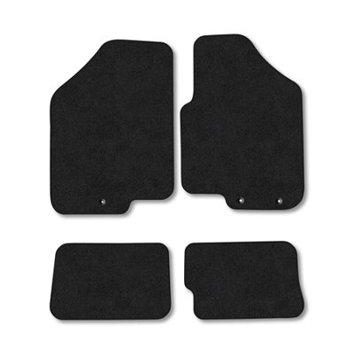 Car Mat Co Kia Soul (2011-2014) Car Mats Black Carpet Tailored Fit Easy Clean With Clips from B&Q