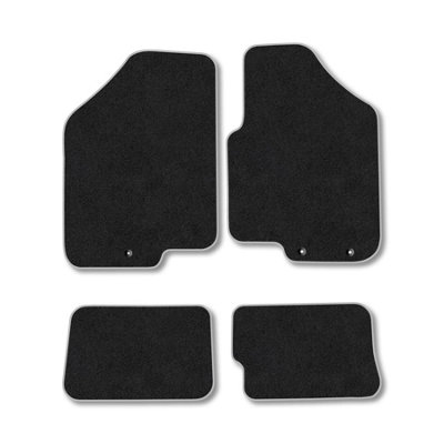 Car Mat Co Kia Soul (2011-2014) Car Mats Grey Trim Carpet Tailored Fit Easy Clean With Clip from B&Q