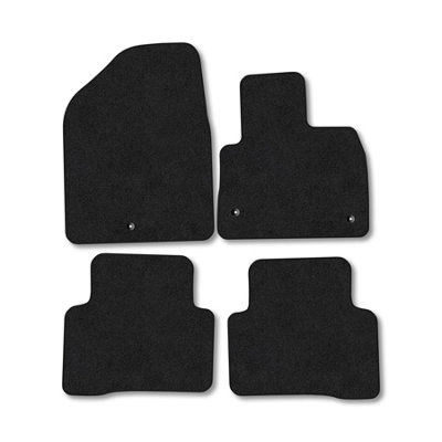 Car Mat Co Hyundai Santa Fe 2012-2018 Car Mats Black Carpet Tailored  Easy Clean Clips from B&Q