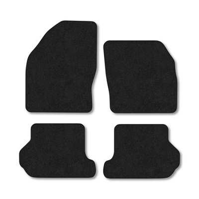 Car Mat Co Ford Focus 2007-2010 (Mk2) (Cabriolet) Car Mats Black Carpet Tailored from B&Q