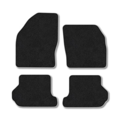 Car Mat Co Ford Focus 2007-2010 (Mk2) (Cabriolet) Car Mats Grey Trim Carpet Tailored Fit from B&Q