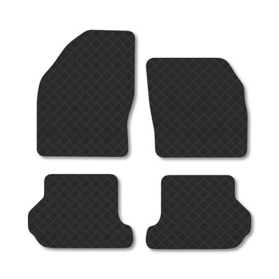 Car Mat Co Ford Focus (2007-2010) (Mk2) (Cabriolet) Rubber Car Mats Heavy-Duty Tailored Fit from B&Q