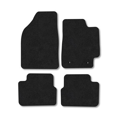 Car Mat Co Fiat Bravo (2007+) Car Mats Black Carpet Tailored Fit Easy Clean With Clips from B&Q
