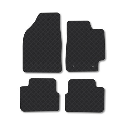 Car Mat Co Fiat Bravo (2007+) Rubber Car Mats Heavy-Duty Tailored Fit Waterproof Durable from B&Q