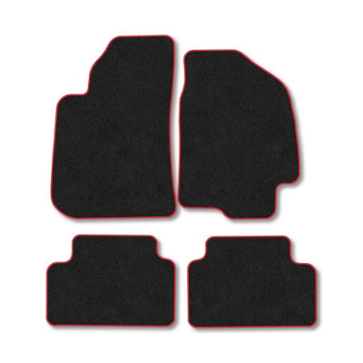Car Mat Co Chevrolet Lanos 1997-2004 Car Mats Red Trim Carpet Tailored  Easy Clean Clips from B&Q