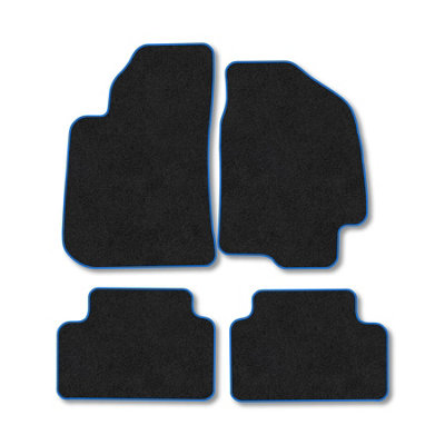 Car Mat Co Chevrolet Lanos 1997-2004 Car Mats Blue Trim Carpet Tailored Fit Easy Clean from B&Q