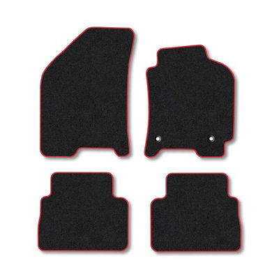 Car Mat Co Chevrolet Nubira 2003-2005 Car Mats Red Trim Carpet Tailored Fit Easy Clean from B&Q