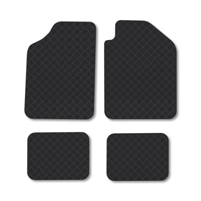 Car Mat Co Daihatsu Charade (2003-2007) Rubber Car Mats Heavy-Duty Tailored Fit from B&Q