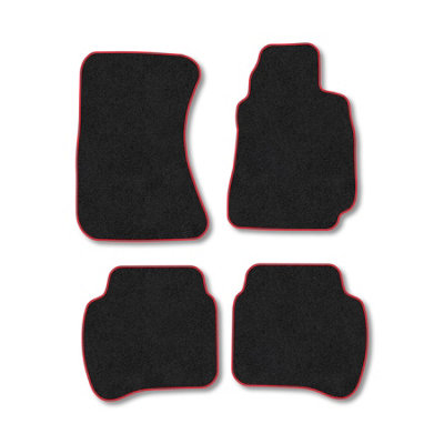 Car Mat Co Daihatsu Terios 1997-2006 Car Mats Red Trim Carpet Tailored  Easy Clean Clips from B&Q