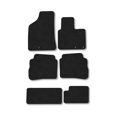 Car Mat Co Hyundai Santa Fe 2009-2012 (7 Seat) Car Mats Black Carpet Tailored  Easy Clean from B&Q