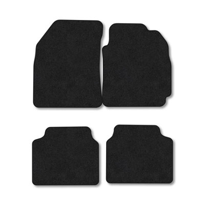 B&Q -  Hyundai Sonata 1998-2004 Car Mats Black Carpet Tailored  Easy Clean Clips
