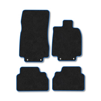 Car Mat Co Mercedes S-Class 2000-2006 (W220) (Swb) Car Mats Blue Trim Carpet Tailored Fit from B&Q