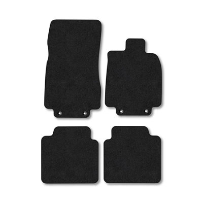 Car Mat Co Mercedes S-Class 2000-2006 (W220) (Lwb) Car Mats Black Carpet Tailored Fit from B&Q
