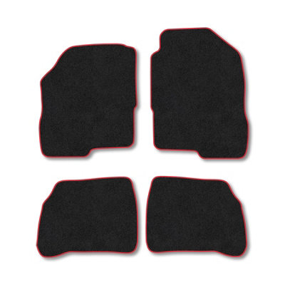 Car Mat Co Mitsubishi Carisma 1999-2004 Car Mats Red Trim Carpet Tailored Fit Easy Clean from B&Q